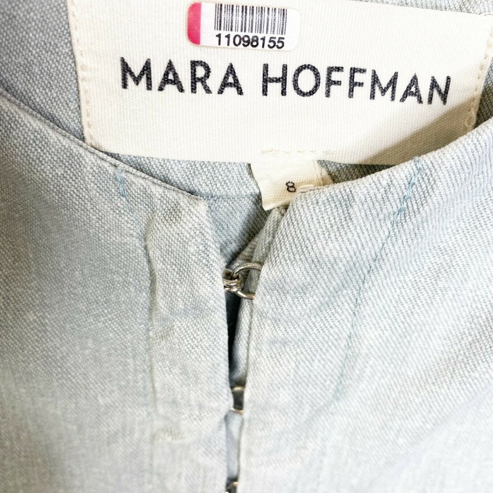 Mara Hoffman Womens Blue Spaghetti Strap Hook And Eye Robyn Dress Size 8 - Picture 6 of 8